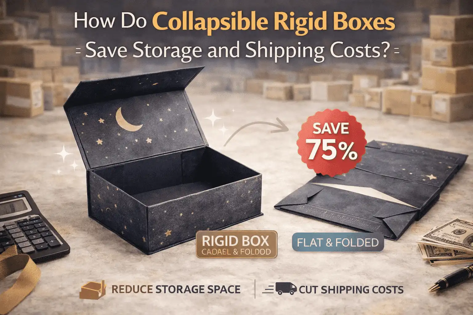 How Do Collapsible Rigid Boxes Save Storage and Shipping Costs?